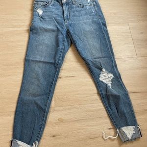 Joe’s jeans women’s 28 light wash mid rise skinny ankle cropped